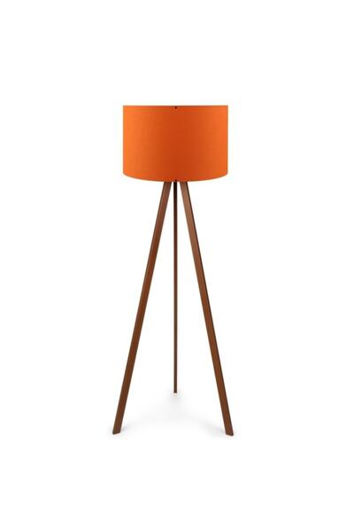 Art&Gift A&g Ahşap Tripod Lambader Kumaş Başlık Köşe Lambası