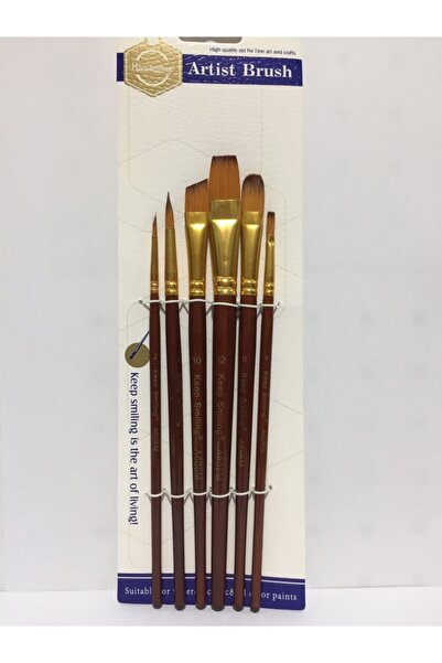 Keep Smiling Set Fırça Artist Brush 6 Lı Set Fırça