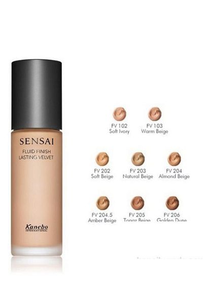 Sensai كريم أساس سائل يدوم طويلاً Fv206 Golden Dune 30ml