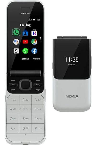 Nokia 6300 Flip Kapaklı Dual Sim Tuşlu Kameralı Cep Telefonu Beyaz