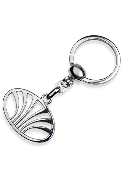 Modül Breloc metalic pentru chei de mașină cu logo Daewoo - Cromat - Promoțional