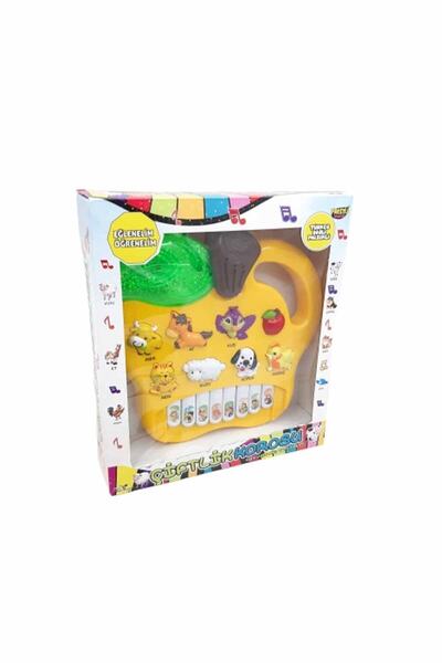 hak-iş oyuncak Kutulu Elma Model Hayvan Sesli Piyano