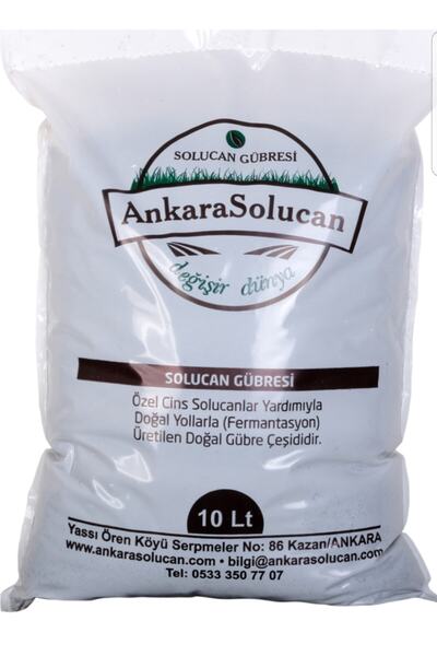 ANKARA SOLUCAN Solucan Gübresi 10.lt Ürünlerimiz Tarım Bakanlığından Tescilli Ve Onaylı Dır.