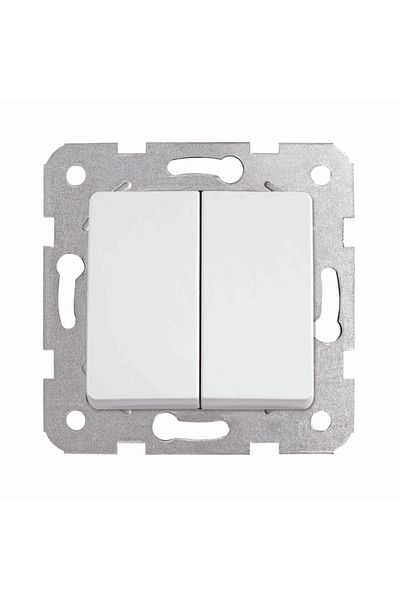 VİKO Linnera/Rollina White Double Switch Mechanism Button 90440002