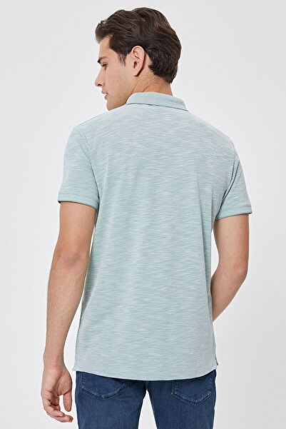 Lee Cooper Ανδρικό μπλουζάκι με λαιμόκοψη Jake Polo παστέλ πράσινο 212 LCM 242049