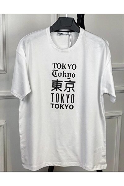 blackjack giyim Μπλουζάκι Blackjack Clothing Λευκό Tokyo Oversize