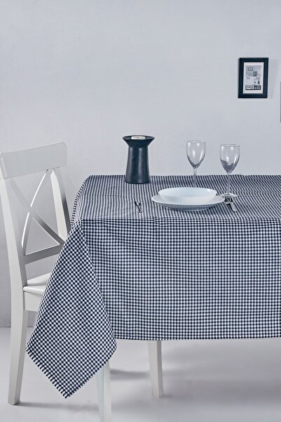 ROSEHOME Crna Karirani dezen komada Stolnjak 170x170 cm 100% pamuk komada