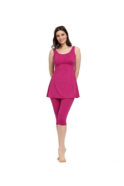 Chelly Women's Lilac Tights Dress Swimsuit