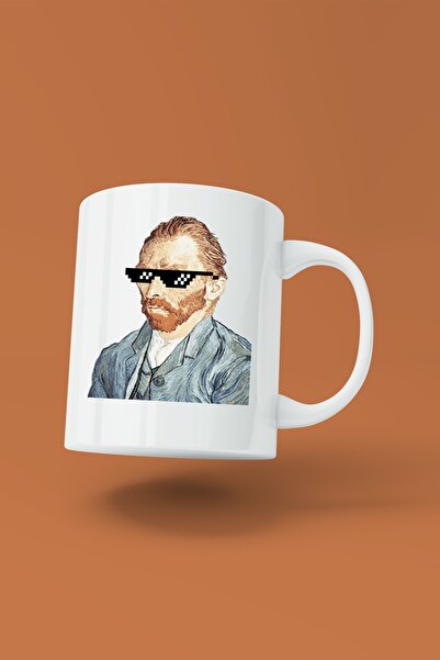 BaskıBazar مج بورسلين بطبعة Thug Life Van Gogh