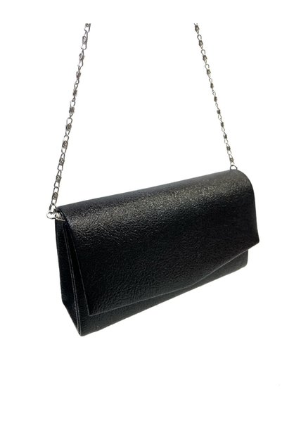 Busrabags Black Shiny Women's Evening Dress Bag