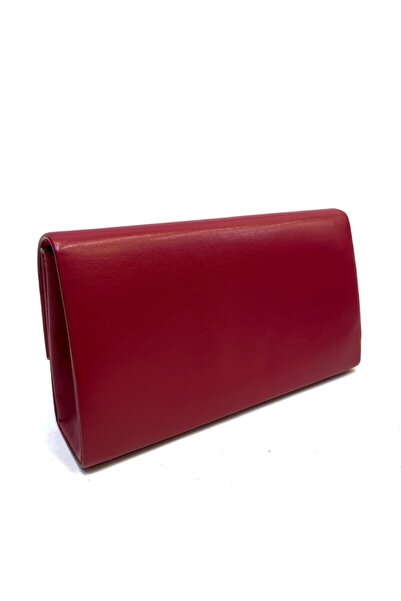 Busrabags Red Leather Women's Evening Dress Bag