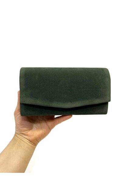 Busrabags Green Nubuck Women's Evening Dress Bag