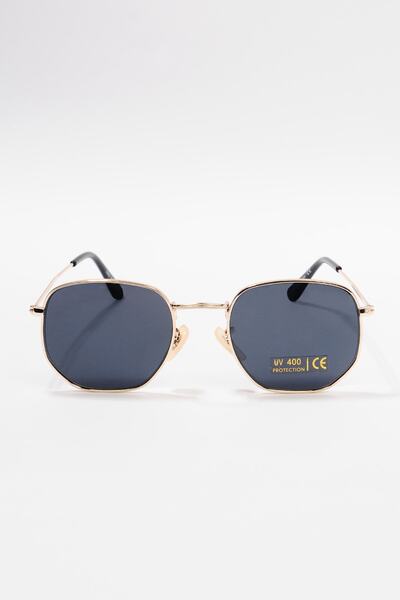 Zevahir Unisex Siyah Beşgen Güneş Gözlüğü