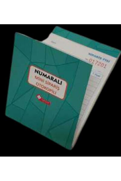 UYSAL Mini Numaralı Sipariş Fişi Otokopili