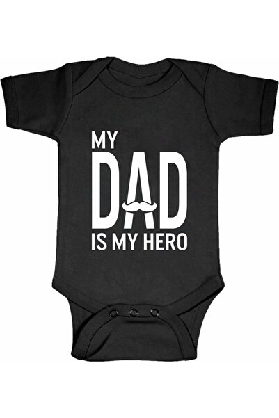 venüsdijital هدية عيد الأب، بدلة سوداء مطبوعة بتصميم شارب والدي هو بطلي