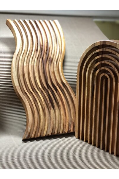 AHŞAPİŞLER 2 لوح عرض من خشب الزان بمظهر حجري