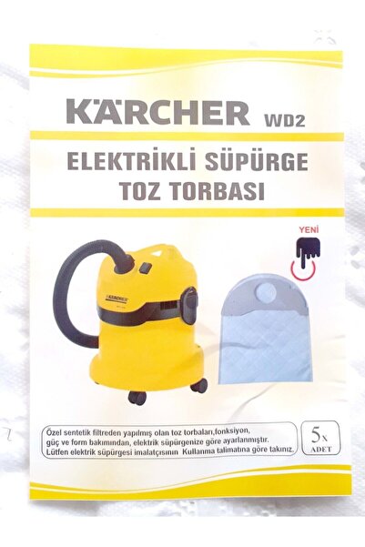 Karcher Wd2 Süpürge Torbası 20 Adet Toz Torbası Uyumlu
