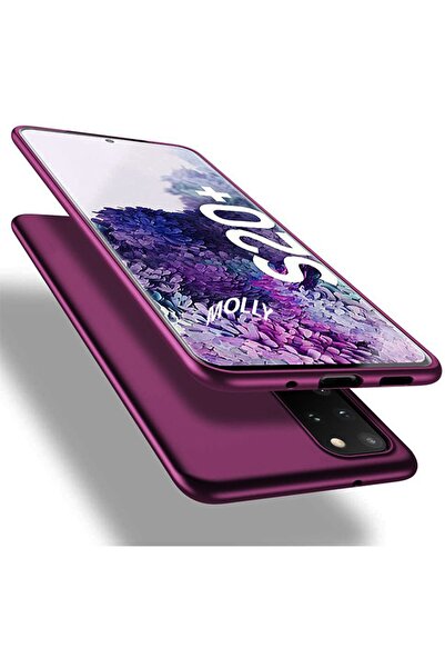 Molly Galaxy S20 Plus Uyumlu Mürdüm Mat Silikon Kılıf