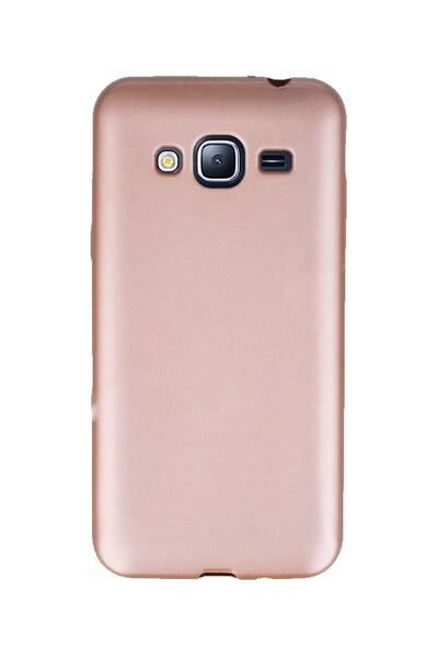 Molly Galaxy J3 Uyumlu Rose Mat Silikon Kılıf