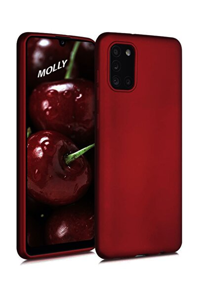 Molly Galaxy A31 Uyumlu Bordo Mat Silikon Kılıf