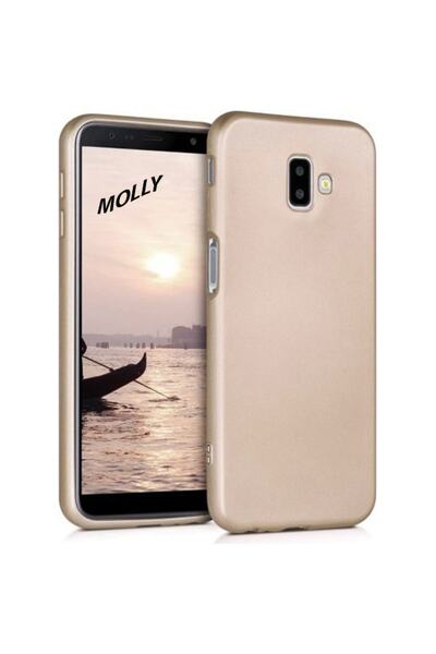 Molly Galaxy J6 Plus Uyumlu Gold Mat Silikon Kılıf