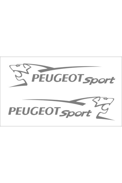 Sticker Fabrikası Peugeot Sport 2 Adet Araba Araç Kapı Kaput Araba Sticker (3...