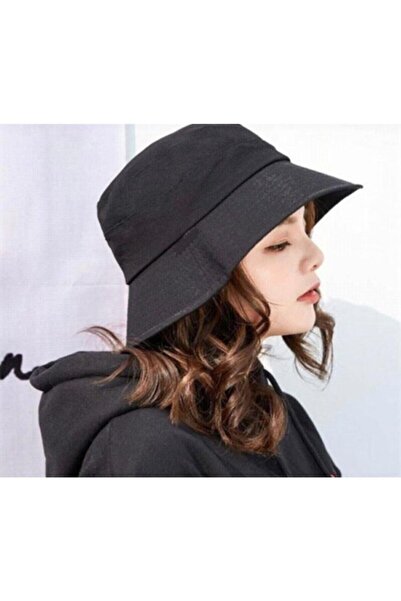 NACAR STORE Women's Uv Protection Fisherman Hat Bucket Hat Black