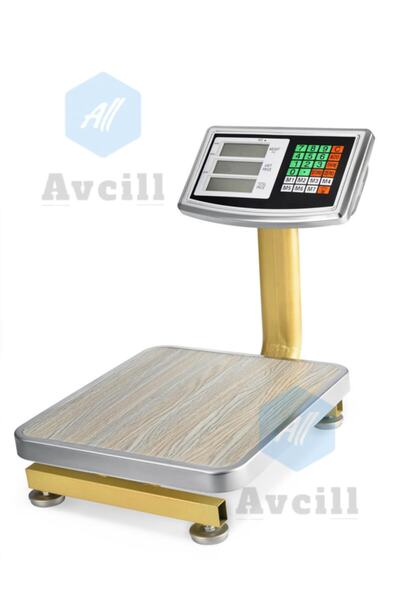 All Avcill 100 Kg Şarjlı Elektronik Hassas Tartım Terazisi Şık Tasarım