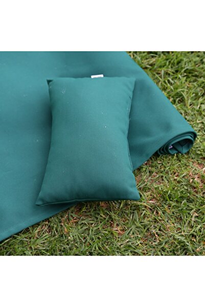 HOMİNG Mini Yastıklı Plaj Ve Piknik Kamp Örtüsü / Su Geçirmez Kumlanmaz Kumaş