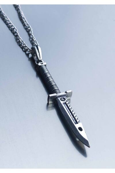 The Collection Erkek Antik Rambo Bıçak Kolye