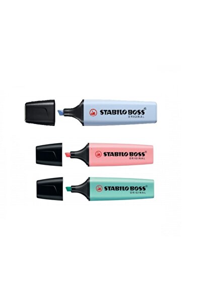 Stabilo Boss Original Pastel Fosforlu Kalem 3 'lü