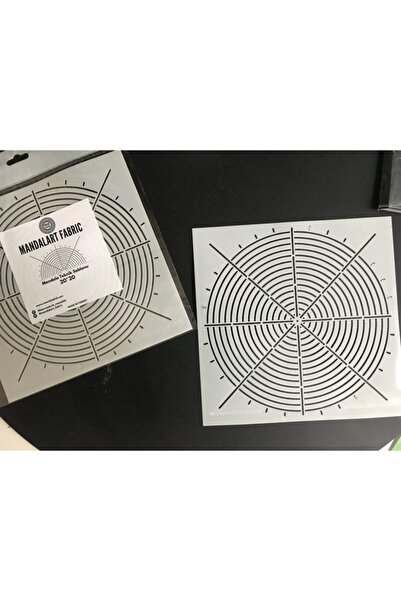 Mandala Teknik Şablon, 10*10 Cm
