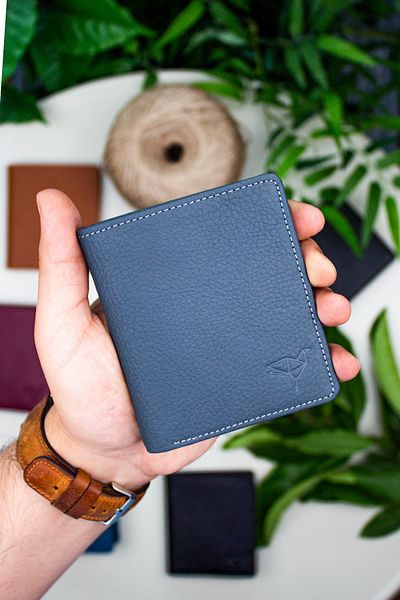 Garbalia Men's Gray Toledo Genuine Leather Card Holder Wallet