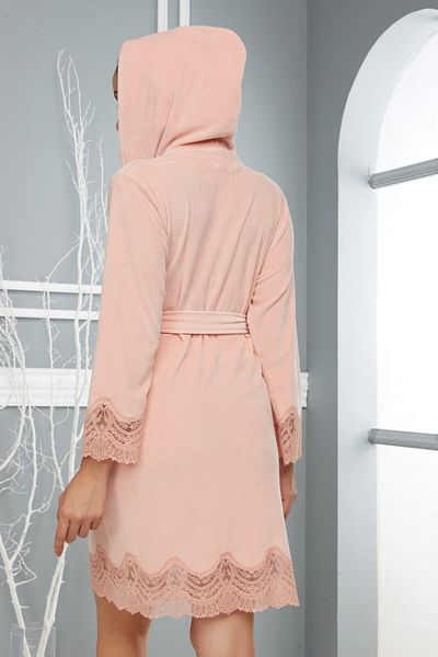 Nuşa Μπουρνούζι με βελούδο Niki Velvet Bamboo Cotton