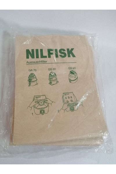 Nilfisk 10 قطع من الورق - كيس مكنسة كهربائية Ga70 Gs80 Gs90