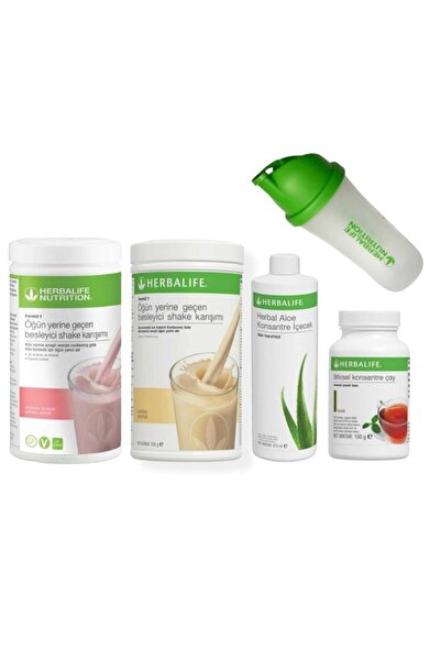 Herbalife Set 2 Adet Shake (AHUDUDU-VANİLYA) 1 Ad. Aloevera 1 Ad. Klasik Çay ...