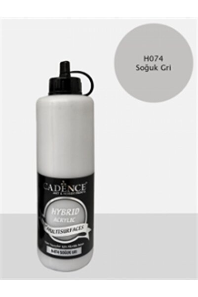 Cadence Hybrid Multisurface Akrilik Boya 500 Ml. H-074 Soğuk Gri