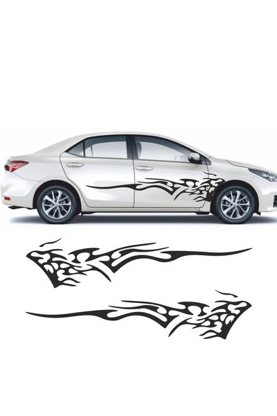 Dijitonline Araba Yan Kapı Sticker (2 Adet ) - Oto Sticker - Araba Sticker - ...
