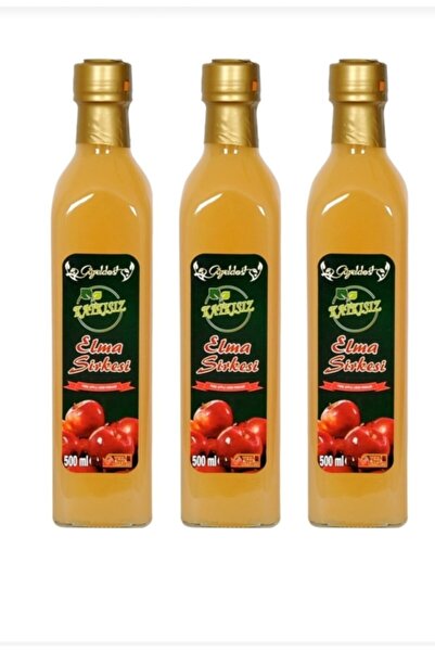 Güzeldost Elma Sirkesi 3x500 ml - %100 Katkısız Doğal | Geleneksel Ev Yapımı