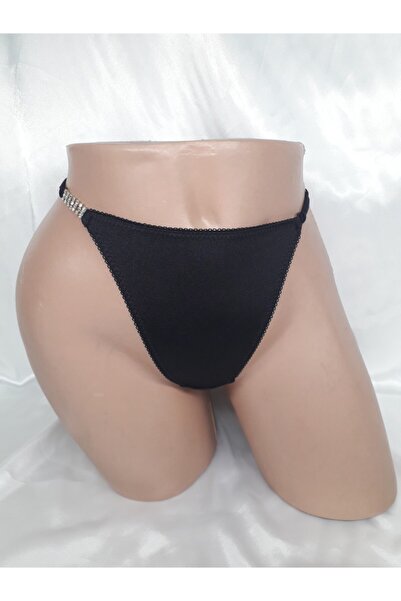 Masal Lingerie Kadın Siyah Strıng Külot