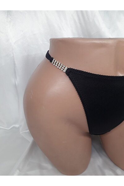 Masal Lingerie Kadın Siyah Strıng Külot