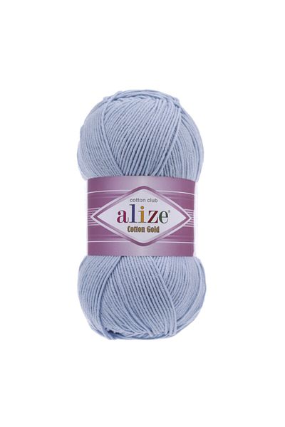 Alize Coarda de bumbac de vară Cotton Gold Amigurumi Punch Ipi 40 Blue-2