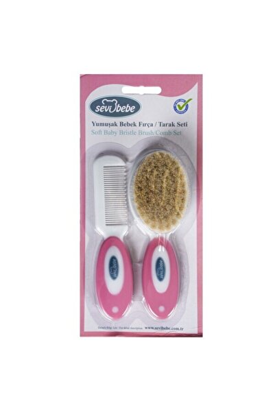 Sevi Bebe Σετ χτενών με φυσική βούρτσα Sevi 401