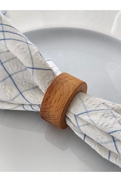 WOODENIST Opal Ahşap Peçete Yüzüğü 4lü