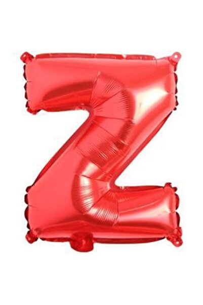 kidspartim بالون رقائق حمراء بحرف Z 16 بوصة 40 سم