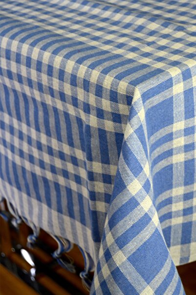 İna Home Yerli Çok Amaçlı Sofra Bezi & Piknik Örtüsü 170 X 170 Cm Mavi Sofra Bezi