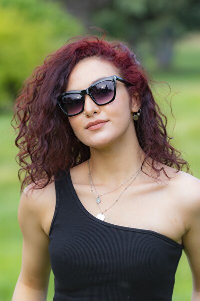 LUNOX نظارات شمسية سوداء للنساء