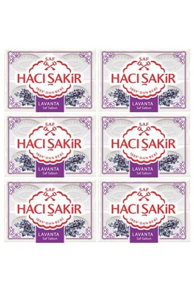 Hacı Şakir Lavender Bath Soap 600 gr 6 Pieces