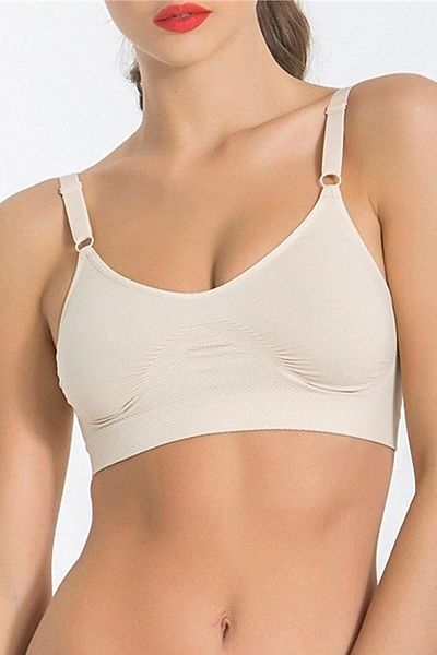 Miss Fit حمالة صدر نسائية Mf Minimizer محبوكة بدون خياطة ناعمة أساسية بدون خياطة Mftwuwsty150302