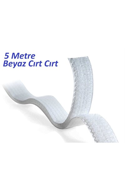 Sermet Süs Dünyası 1 Metre Beyaz Cırt Cırtlı Bant-kaliteli Cırt Bant-cırt Cır...